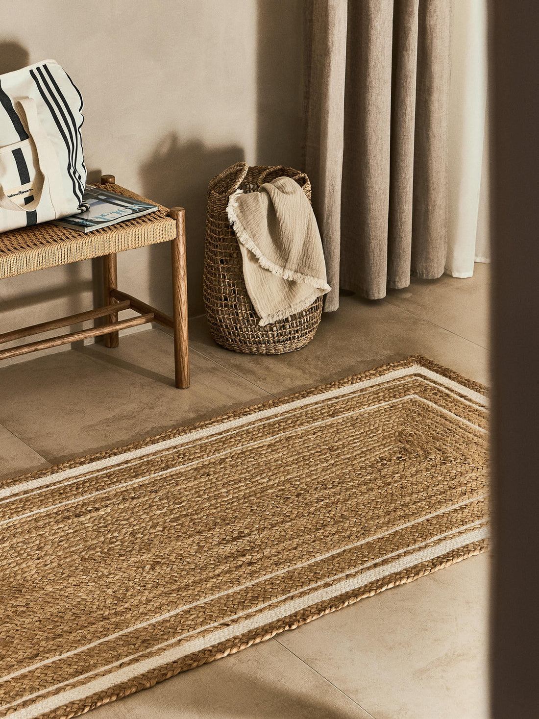 Clover Handwoven Jute Runner