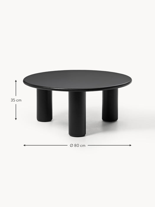 Round Oak Wood Coffee Table Didi
