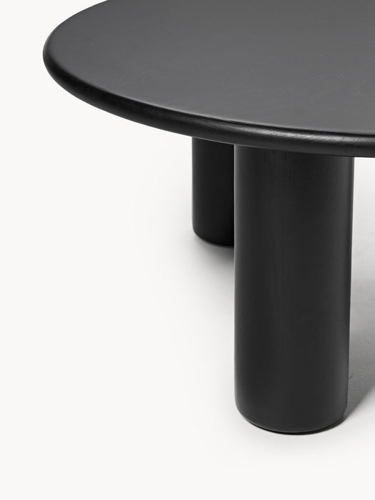 Round Oak Wood Coffee Table Didi