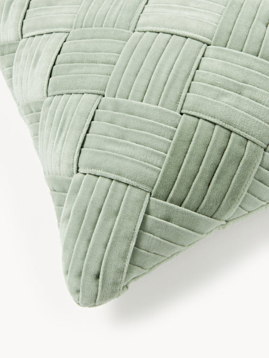 Sina Velvet Cushion Cover with Woven Pattern
