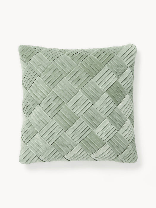 Sina Velvet Cushion Cover with Woven Pattern