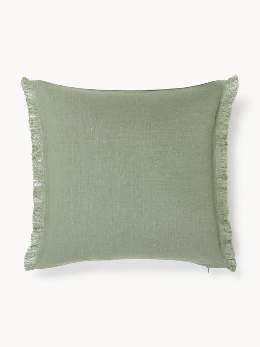 Luana Linen Cushion Cover with Fringes