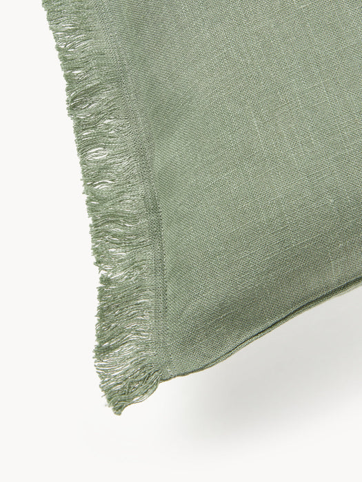 Luana Linen Cushion Cover with Fringes