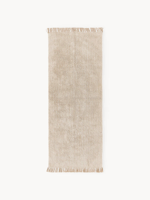 Daya Hand-Tufted Cotton Runner with Fringes