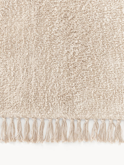 Daya Hand-Tufted Cotton Runner with Fringes
