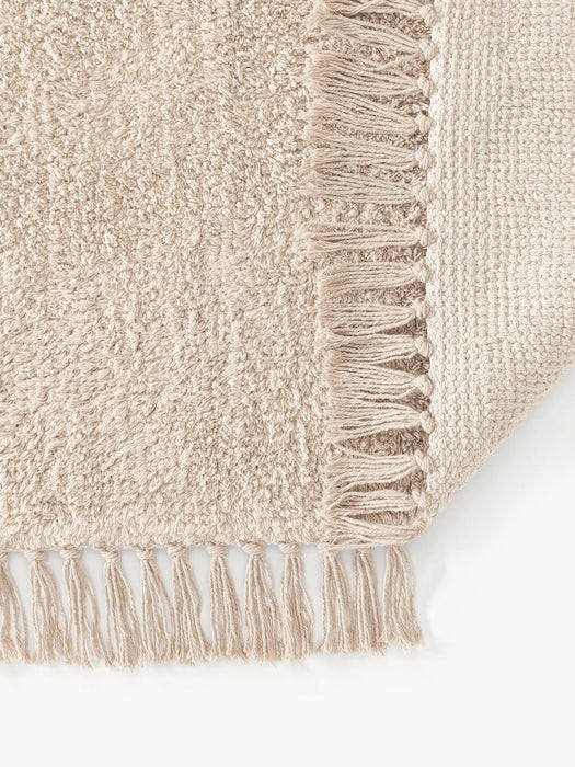 Daya Hand-Tufted Cotton Runner with Fringes