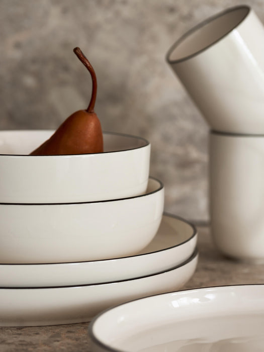Porcelain Tableware Set Facile 6 People Set of 18