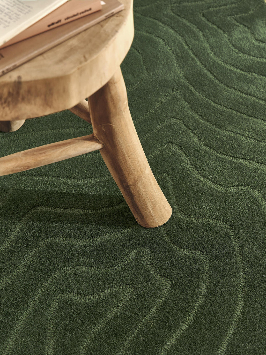 Aaron High-Low Wool Runner, Hand-Tufted