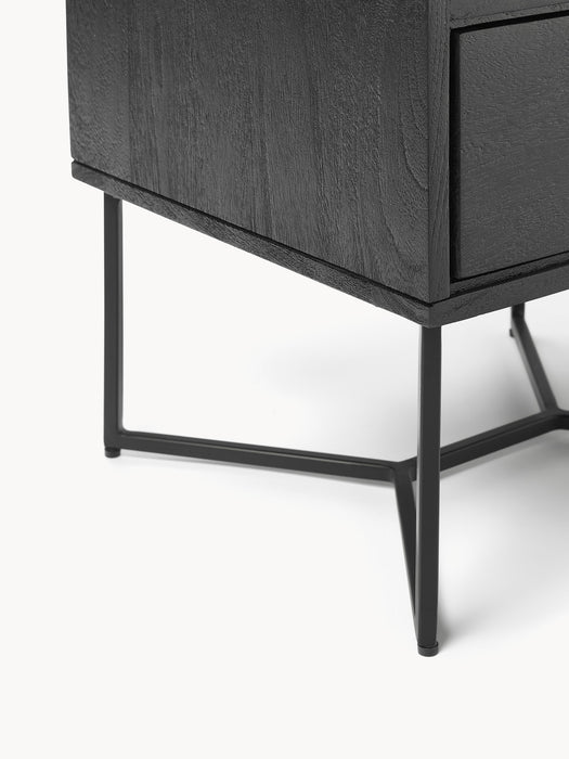 Mango Wood Bedside Table Luca with Drawer