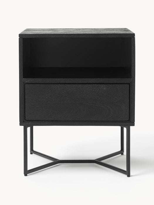 Mango Wood Bedside Table Luca with Drawer
