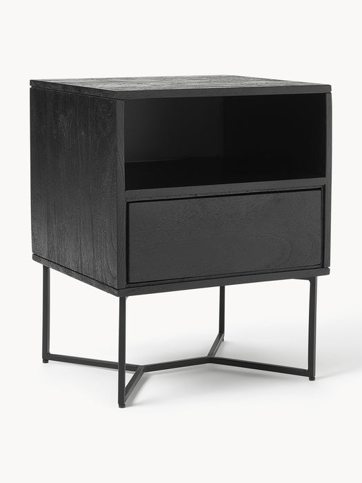 Mango Wood Bedside Table Luca with Drawer