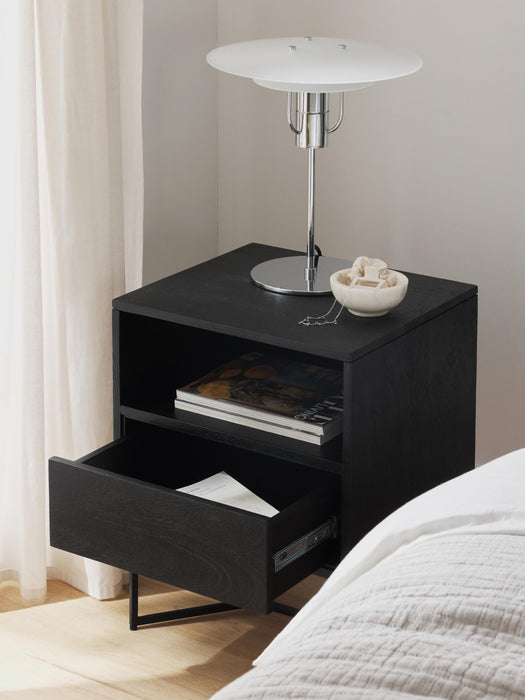 Mango Wood Bedside Table Luca with Drawer