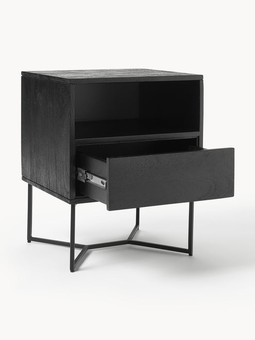 Mango Wood Bedside Table Luca with Drawer