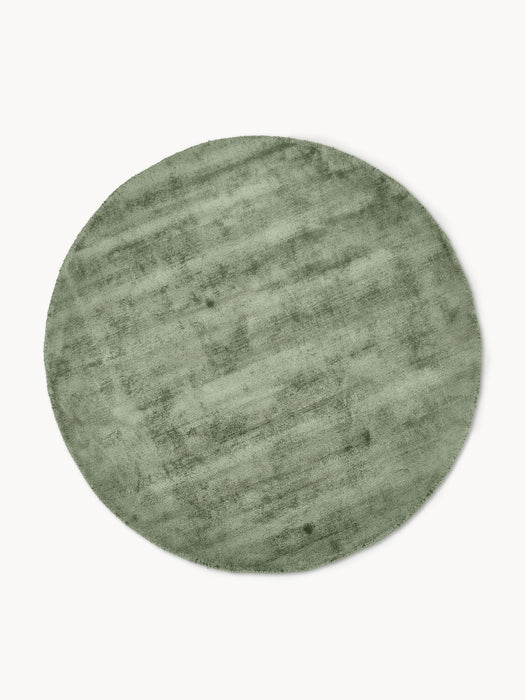 Round Hand-Woven Viscose Rug Jane