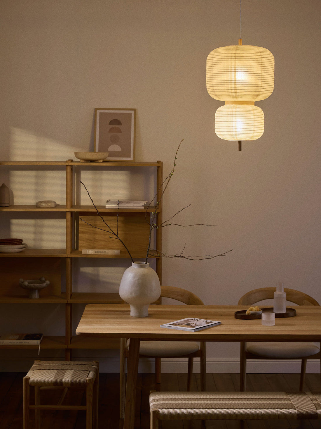 Misaki Rice Paper Design Pendant Light