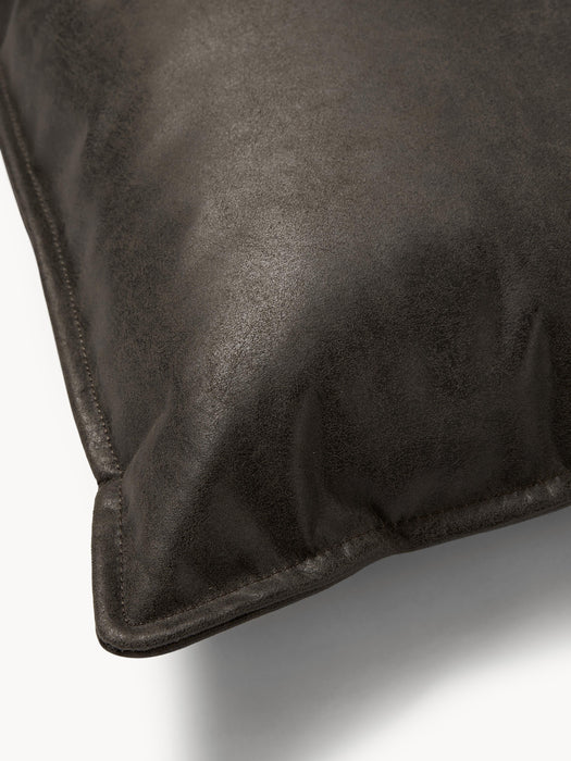 Large Leather Sofa Cushion Lennon 60x60 cm