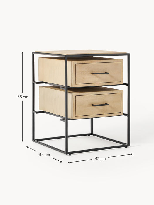 Mango Wood Bedside Table Lyle