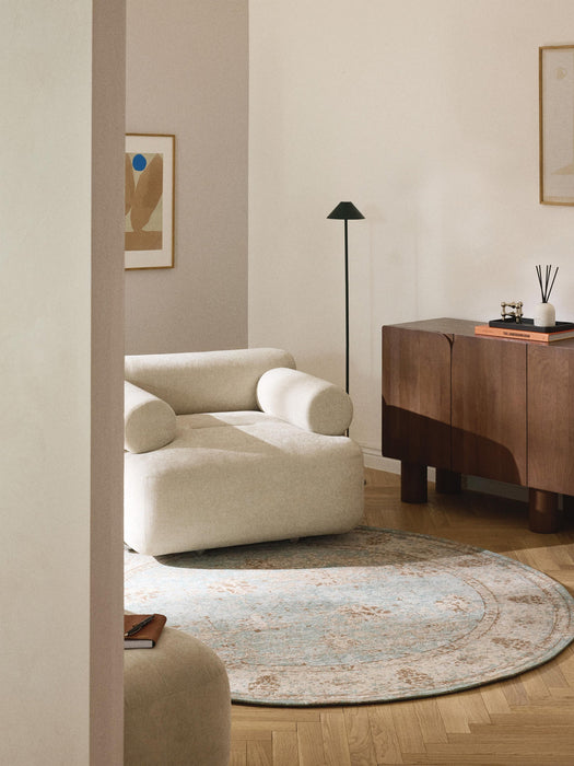 Rimini Round Hand-Woven Chenille Rug