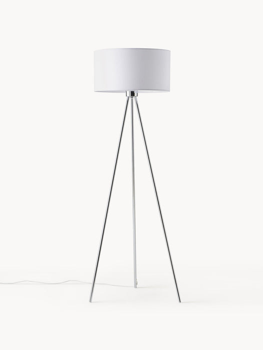 Cella Tripod Floor Lamp with Fabric Lampshade