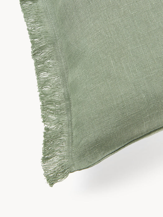 Luana Linen Cushion Cover with Fringes
