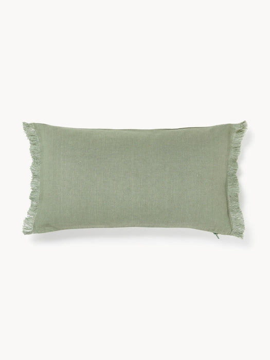 Luana Linen Cushion Cover with Fringes