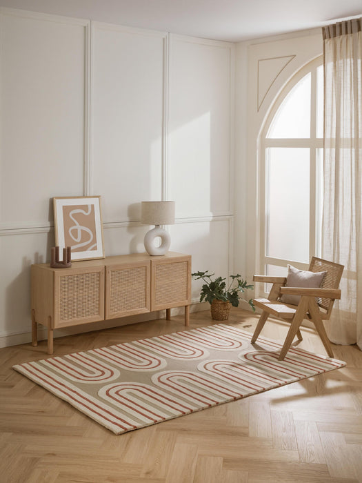 Arne High-Low Wool Rug, Hand-Tufted