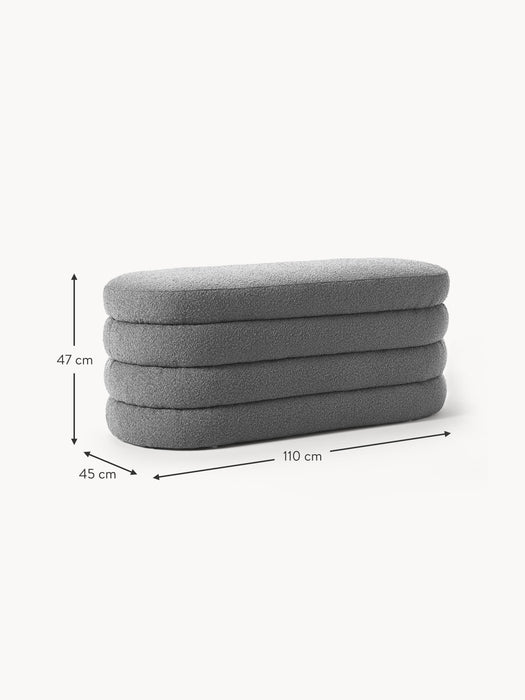 Boucl Upholstered Bench Alto