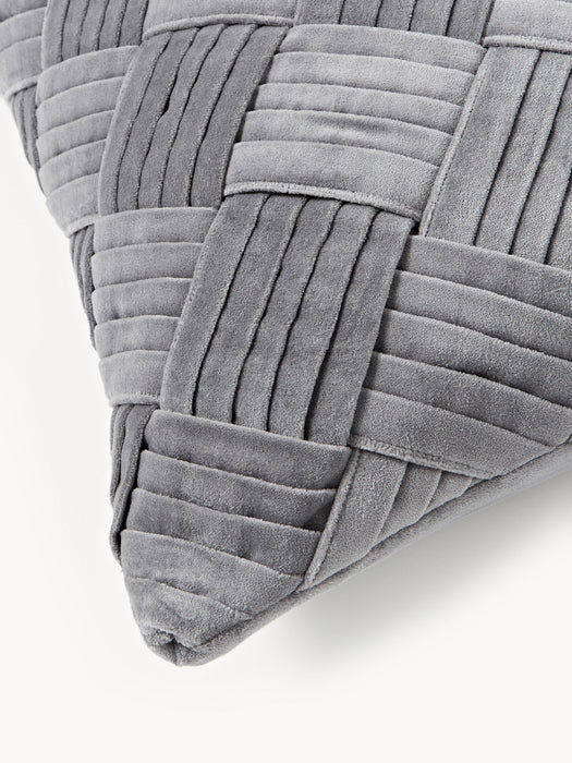 Sina Velvet Cushion Cover with Woven Pattern
