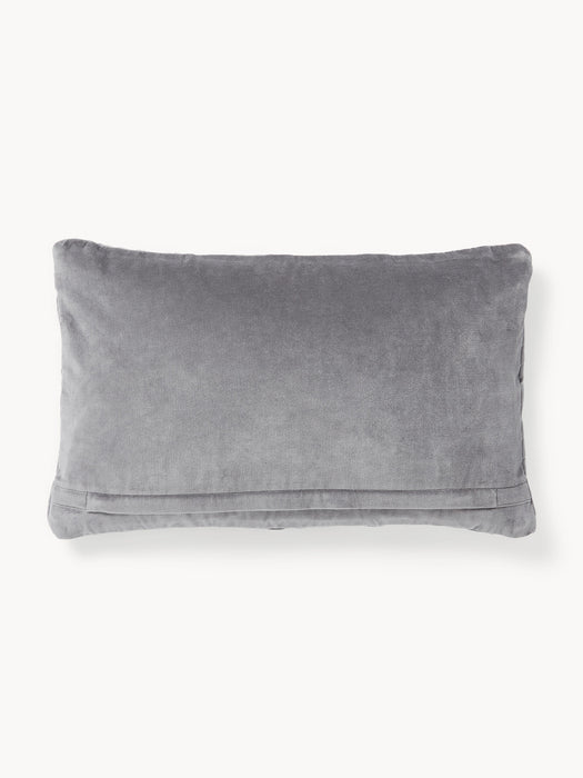 Velvet Cushion Cover Sina with Woven Pattern
