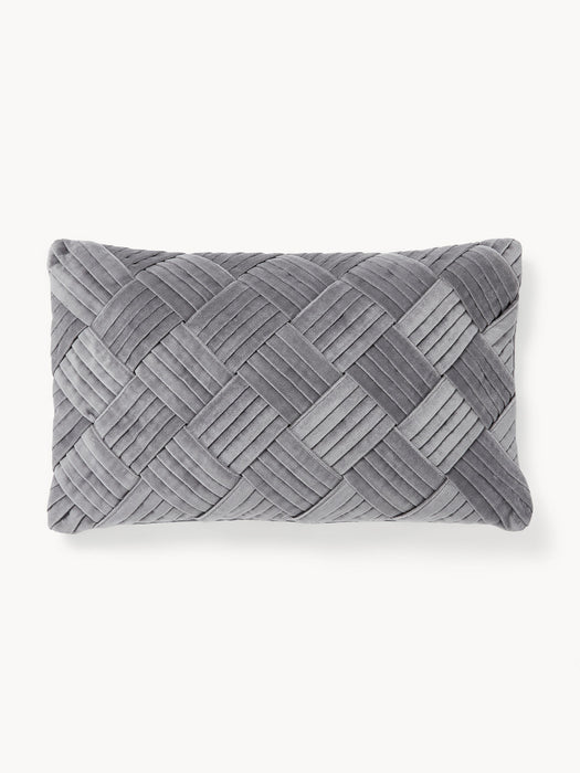 Sina Velvet Cushion Cover with Woven Pattern