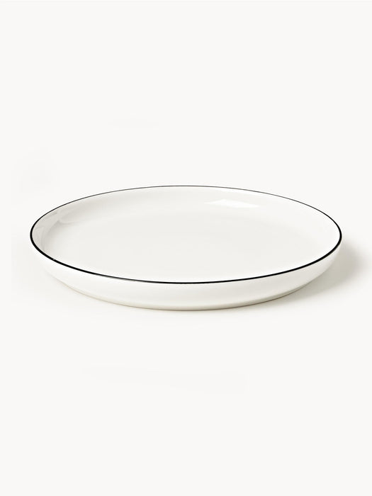 Facile Porcelain Dinner Plates, Set of 2