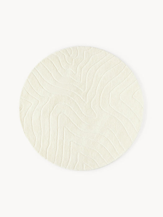 Aaron Round Hand-Tufted Wool Rug