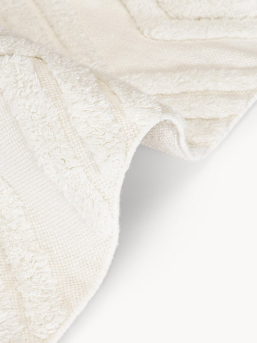 High-Low Cotton Runner Ziggy Hand-Woven