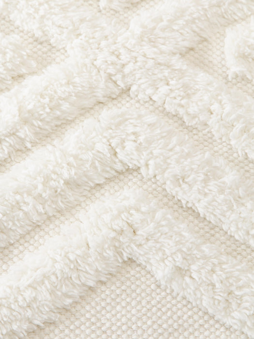 High-Low Cotton Runner Ziggy Hand-Woven