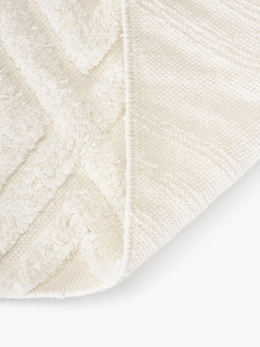 High-Low Cotton Runner Ziggy Hand-Woven
