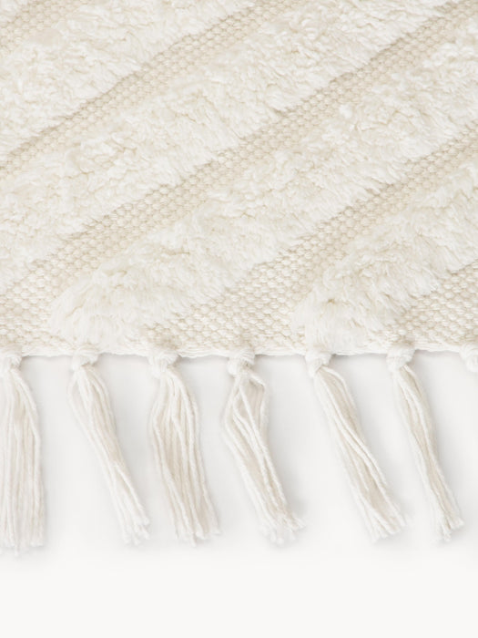 High-Low Cotton Runner Ziggy Hand-Woven