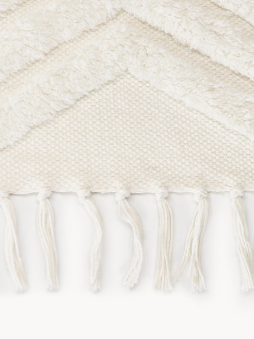 High-Low Cotton Runner Ziggy Hand-Woven