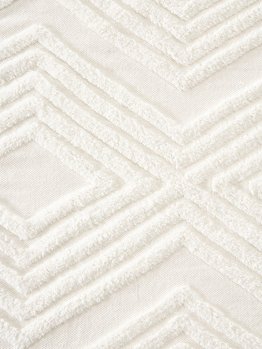 High-Low Cotton Runner Ziggy Hand-Woven