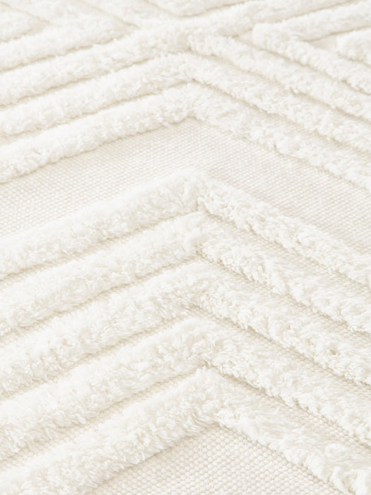 High-Low Cotton Runner Ziggy Hand-Woven