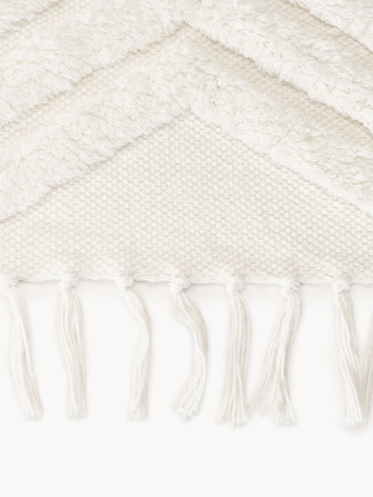 High-Low Cotton Runner Ziggy Hand-Woven