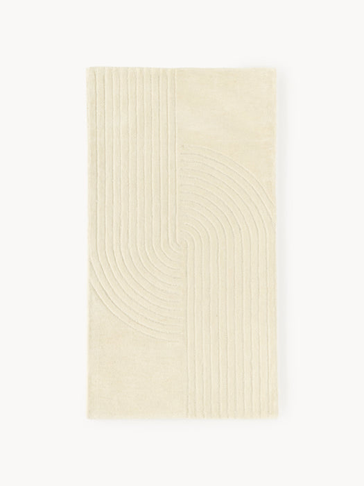High-Low Wool Rug Mason Hand-Tufted