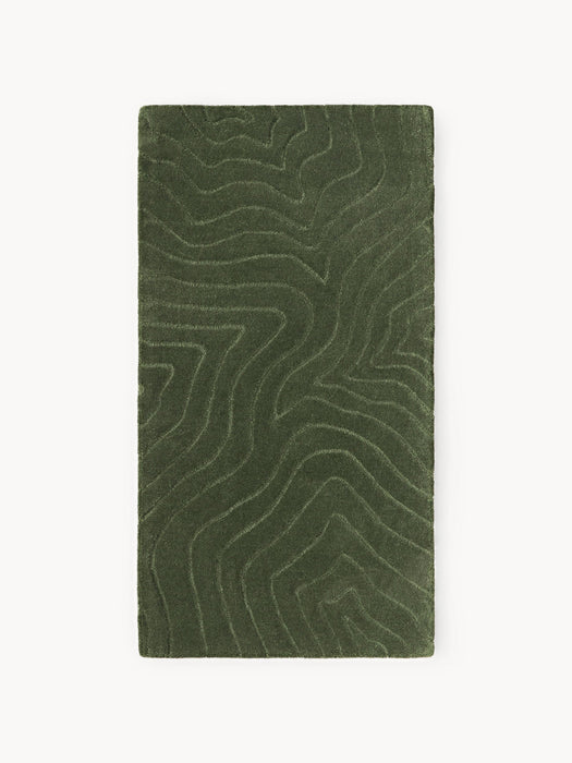 Aaron High-Low Wool Rug, Hand-Tufted