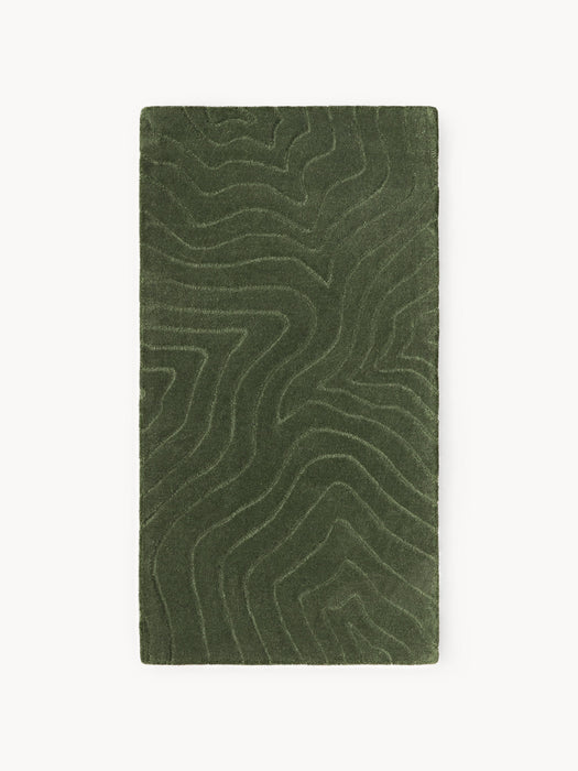 High-Low Wool Rug Aaron Hand-Tufted