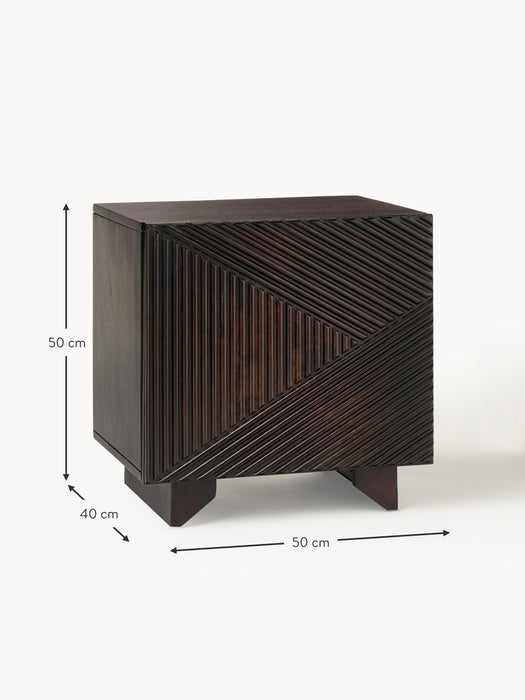 Mango Wood Bedside Table Louis