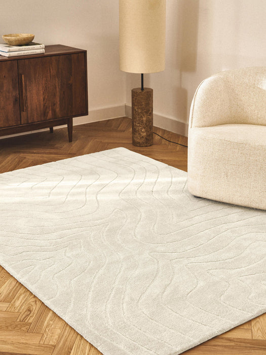 Aaron High-Low Wool Rug, Hand-Tufted