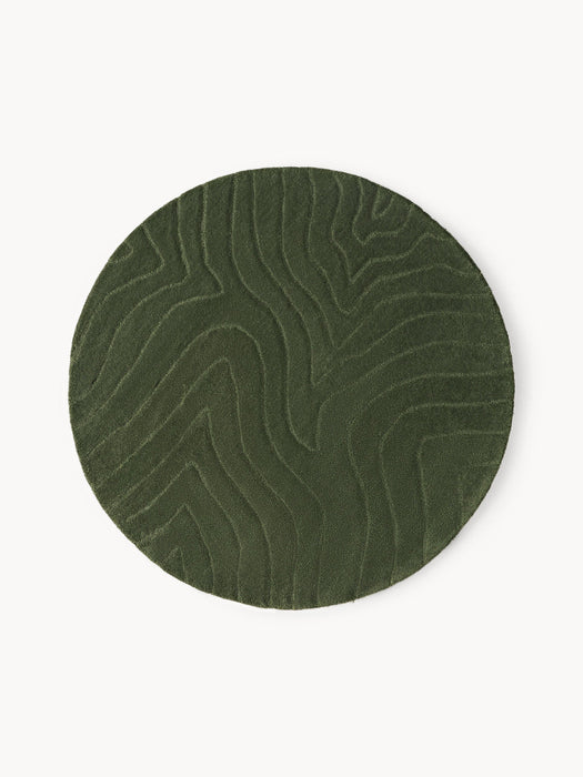 Aaron Round Hand-Tufted Wool Rug