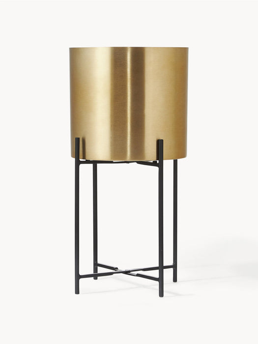 Mina Metal Cover Pots, Set of 2