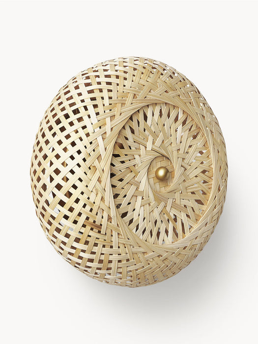 Evelyn Natural Bamboo Design Wall Lamp