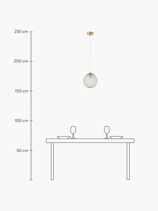 Small Glass Pendant Light Lorna