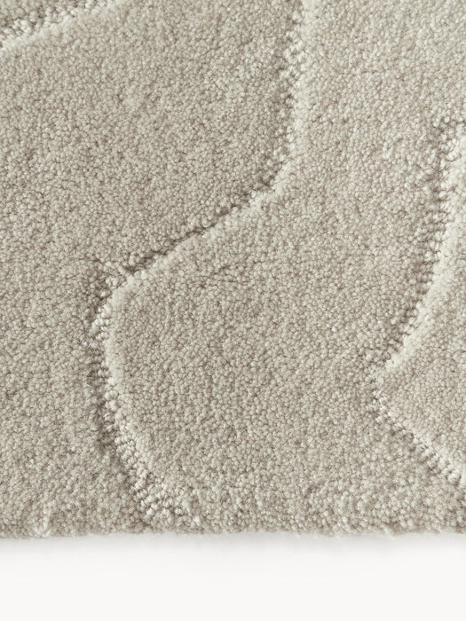 Aaron High-Low Wool Rug, Hand-Tufted